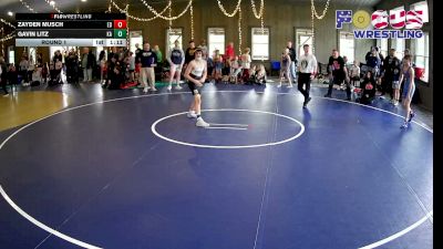 112-118 lbs Round 1 - Gavin Litz, Kiski Area vs Zayden Musch, Sharpsville