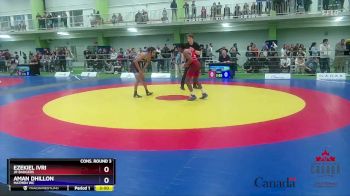 51kg Cons. Round 3 - Ezekiel Ivri, Jr Badgers vs Aman Dhillon, Matmen WC