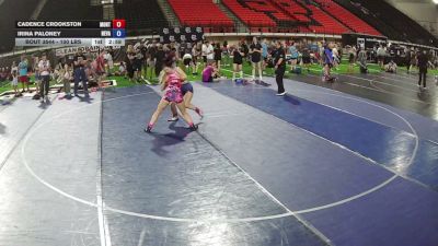 115 lbs 5th Place Match - Cadence Crookston, Montana vs Irina Paloney, Nevada