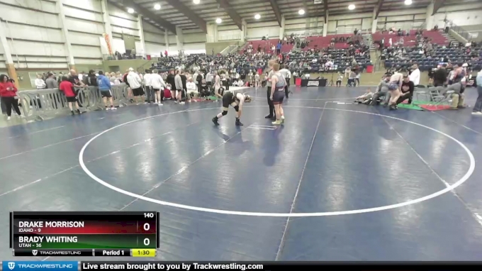 140 lbs Finals (2 Team) - Drake Morrison, Idaho vs Brady Whiting, Utah