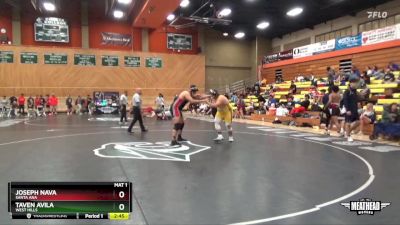 285 lbs Semifinal - Joseph Nava, Santa Ana vs Taven Avila, West Hills