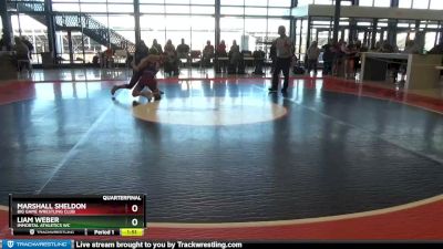 J-12 lbs Quarterfinal - Marshall Sheldon, Big Game Wrestling Club vs Liam Weber, Immortal Athletics WC