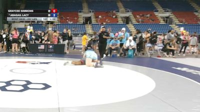 207 lbs Champ. Rd Of 16 - Graycee Simmons, Utah vs Abagail Lacy, Oklahoma