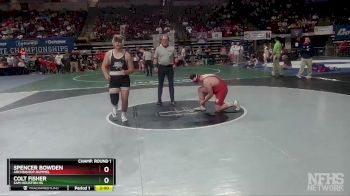 D 2 220 lbs Champ. Round 1 - Colt Fisher, Sam Houston Hs vs Spencer Bowden, Archbishop Rummel