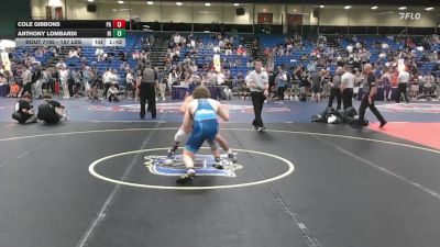 157 lbs Consi Of 32 #1 - Cole Gibbons, PA vs Anthony Lombardi, RI