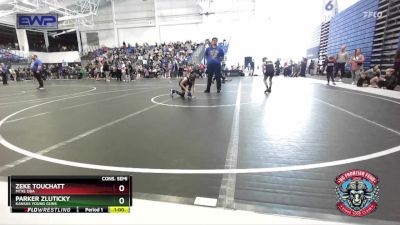 76 lbs Cons. Semi - Zeke Touchatt, MTXE DBA vs Parker Zluticky, Kansas Young Guns