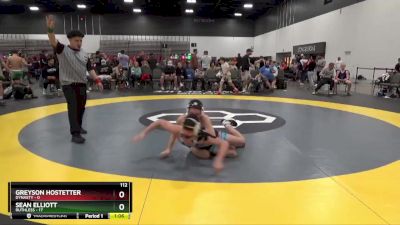 112 lbs Placement Matches (8 Team) - Greyson Hostetter, Dynasty vs Sean Elliott, Ruthless