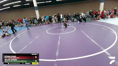 67 lbs Semifinal - Bejan Sadiev, Gracie Barra Westchase Wrestling Club vs Ethan Zhao, Best Trained Wrestling