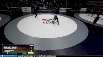 92 lbs Champ. Round 2 - Zachary Sklov, Legion Wrestling Club vs Diego Goins, California