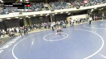 126 lbs Champ. Round 2 - Jadon Dinwiddie, Unattached vs Tyler Daub, Unattached