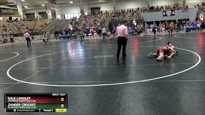 105 lbs Cons. Round 1 - Zander Crocket, Blackman Wrestling Club vs Kale Langley, Stampede Wrestling Club