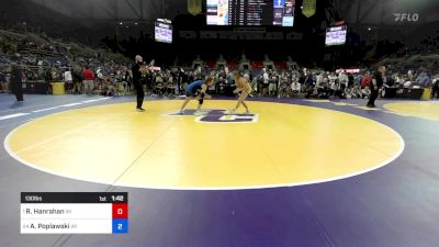 130 lbs Quarters - Riley Hanrahan, WI vs Amelia Poplawski, WI