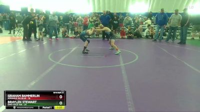 76 lbs Round 6 (8 Team) - Braylen Stewart, Ohio Gold 10k vs Graham Bammerlin, Donahue WA Blue