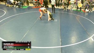 80 lbs Semifinal - Filimone Afu, Team Pride Academy vs Seth Farrell, Wasatch Wrestling Club