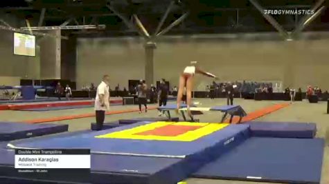 Addison Karagias - Double Mini Trampoline, Midwest Training - 2021 USA Gymnastics Championships