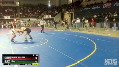 D 1 126 lbs Cons. Round 2 - Christopher Willett, Destrehan vs Rhett Hill, Live Oak