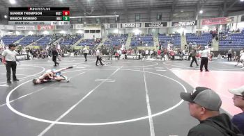 102 lbs Quarterfinal - Gunner Thompson, Westen Nebraska Elite vs Brison Romero, Mile High WC