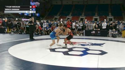 120 lbs Champ. Rd Of 64 - Tyler Verceles, Maryland vs Derick Jorissen, North Dakota