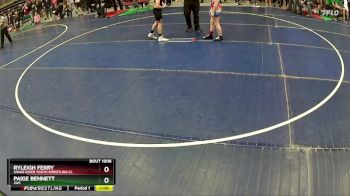 100 lbs Round 1 - Ryleigh Ferry, Snake River Youth Wrestling Cl vs Paige Bennett, JWC