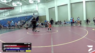 55 lbs Round 1 - Madilyn Bauman, OH vs Peyton Heckathorn, PA