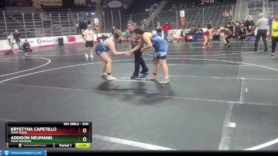 200 lbs Semifinal - Krystyna Capetillo, Team Texas vs Addison Neumann, Team Missouri