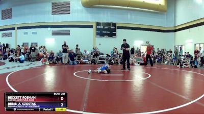 53 lbs Cons. Semi - Beckett Rosman, Oak Hill Wrestling Club vs Brian A. Szostak, Rhyno Academy Of Wrestling