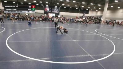 67 lbs Cons. Sub-semis - Bennett Fields, Hawkeye Wrestling Academy vs Eli McComb, Kansas