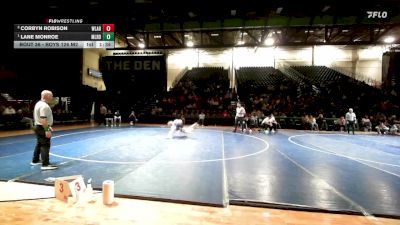 Boys 126 M2 1st Place Match - Lane Monroe, Millard - Boys vs Corbyn Robison, Westlake - Boys