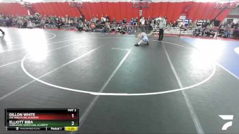 132 lbs Quarterfinal - Dillon White, PSF Wrestling Academy vs Elliott Biba, Sarbacker Wrestling Academy