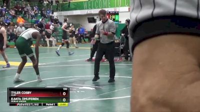 150 lbs Champ. Round 2 - Tyler Cosby, Clay vs Ejiata Omuferen, Dublin Jerome