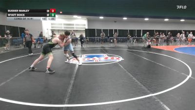 175 lbs Consi Of 16 #1 - Budder Manley, OH vs Wyatt Boice, NY