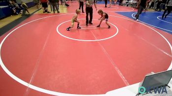 52 lbs Consi Of 4 - Talon Wright, R.A.W. vs Allister Hunter, Owasso Takedown Club