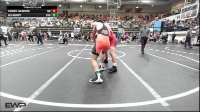 140 lbs Semifinal - Caddo Gilmore, Team Conquer Wrestling vs Eli Berry, Standfast OKC