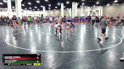 106 lbs Round 2 (16 Team) - Ethan Kent, Iowa Gables vs Hunter Hodina, Iowa Hawks