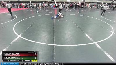 98 lbs Cons. Round 3 - Caden Farrell, Waupun Youth Wrestling Club vs Cullen Zellner, Denmark Wrestling Club