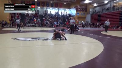 149 lbs Champ. Round 2 - Sabri Sino, Millikin vs Ty Koedam, Coe