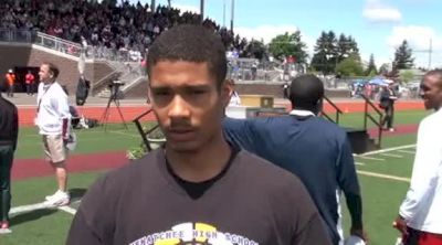 Isaiah Brandt-Sims 1st 4A 100 Washington State High School Track and Field Championships