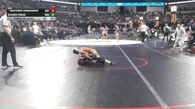 106 lbs Consi Of 16 #2 - Matthew Hernandez, Central (CS) vs Shawn Price, Mission Oak (CS)