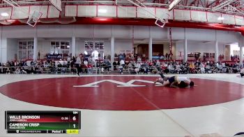 184 lbs Semifinal - Cameron Crisp, Manchester vs Wills Bronson, John Carroll