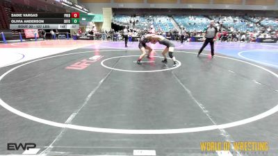 127 lbs Consi Of 16 #2 - Sadie Vargas, Predators Wrestling Club vs Olivia Anderson, Silvaback Training Center