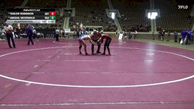 1-5A 126 Quarterfinal - Abigail Mcdonald, Valley High School vs Taelor Robinson, Alabama School For The Blind
