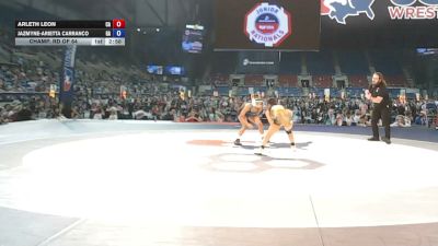100 lbs Champ. Rd Of 64 - Arleth Leon, California vs Jazmyne-Arietta Carranco, Georgia