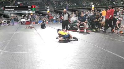 90 lbs Consolation - Landon Walsh, Washington Twp vs Gavin Diaz, Hackensack