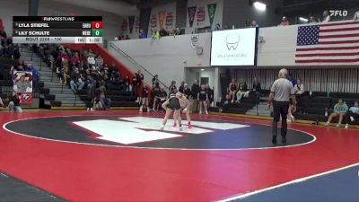 100 lbs Semifinal - Lyla Stiefel, East Buchanan vs Lily Schulte, West Delaware