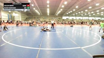 90 lbs Round Of 32 - Collin Smith, The Hunt Wrestling Club Black vs Elijah Santiago, Grit Mat Club Blue