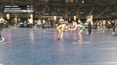 118 lbs Consy 2 - Kennedy Huddle, Whitehall vs Danica Cartwright, Laurel