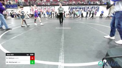 80 lbs Semifinal - Boston Nelson, Harrah Little League Wrestling vs Mason McDaniel, Chickasha Youth Wrestling