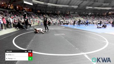 55 lbs Round Of 16 - Barrett Ellis, Salina Wrestling Club vs Nolan Perez, Hinton Takedown Club