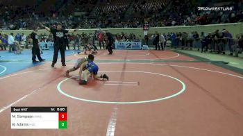 5th Place - Maddox Sampson, Coweta Tiger Wrestling vs Ben Adams, Piedmont