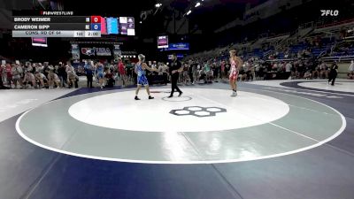 126 lbs Cons. Rd Of 64 - Brody Weimer, IN vs Cameron Sipp, NE